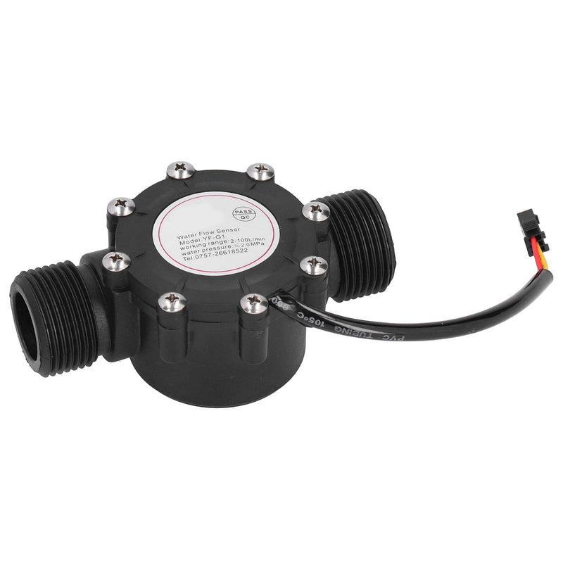 Nikou Flow Sensor, Highly Sensitive and Practical DC3-24V YF-G1 Plastic Water Flow Sensor Used in Central Air Conditioners and Swimming Pools