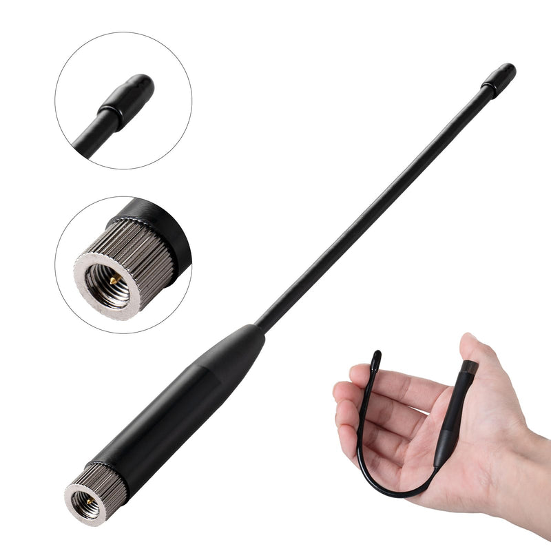 10dBi Meshtastic 915MHz LoRa Soft Whip Antenna with SMA Male Connector for Heltec V3 Meshtastic LORA32 915MHz ESP32 LoRa OLED Board + IPEX Extension Cable Adapter（2 Sets）, Eifagur Soft Antenna