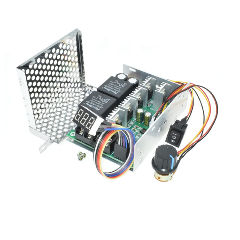 DC Motor Governor, PWM 10-55V 12V 24V 36V 48V 60A Stepless DC Motor Governor with Switching Function and LED Display (1 Piece)