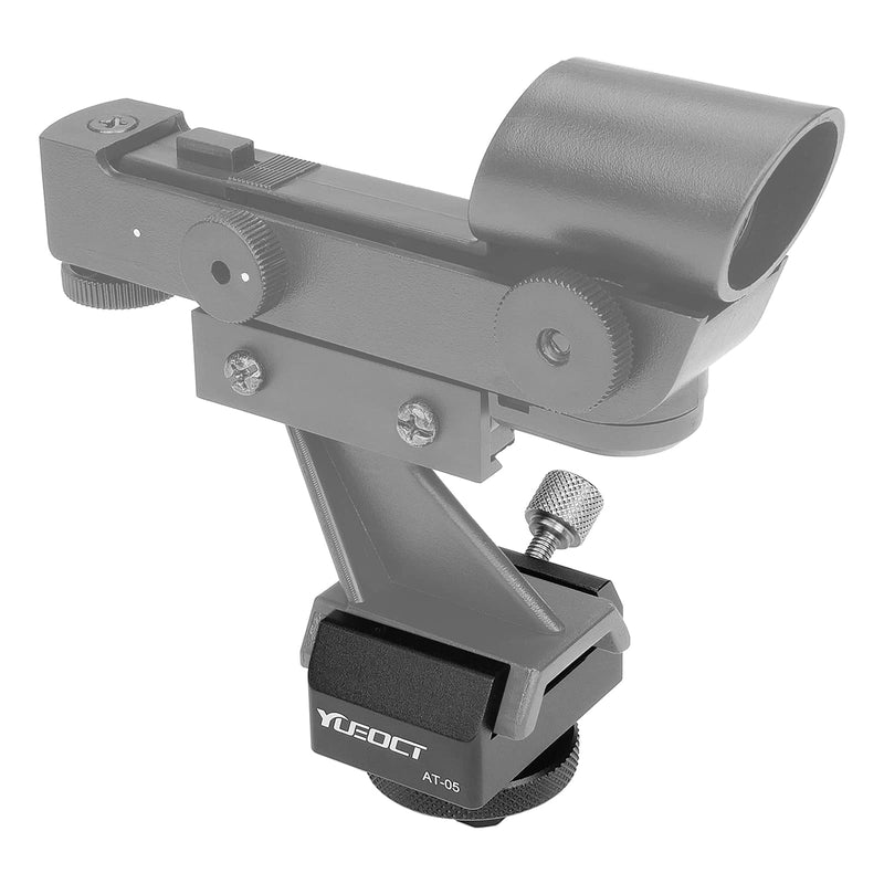 Metal Telescope Finderscope Mount Adapter Finder Scope Base Dovetail Bracket with 1/4" Threaded Hole for Video DSLR Mirrorless Camera Flash Hotshoe Coldshoe Hot Cold Shoe Sky Astrophotography