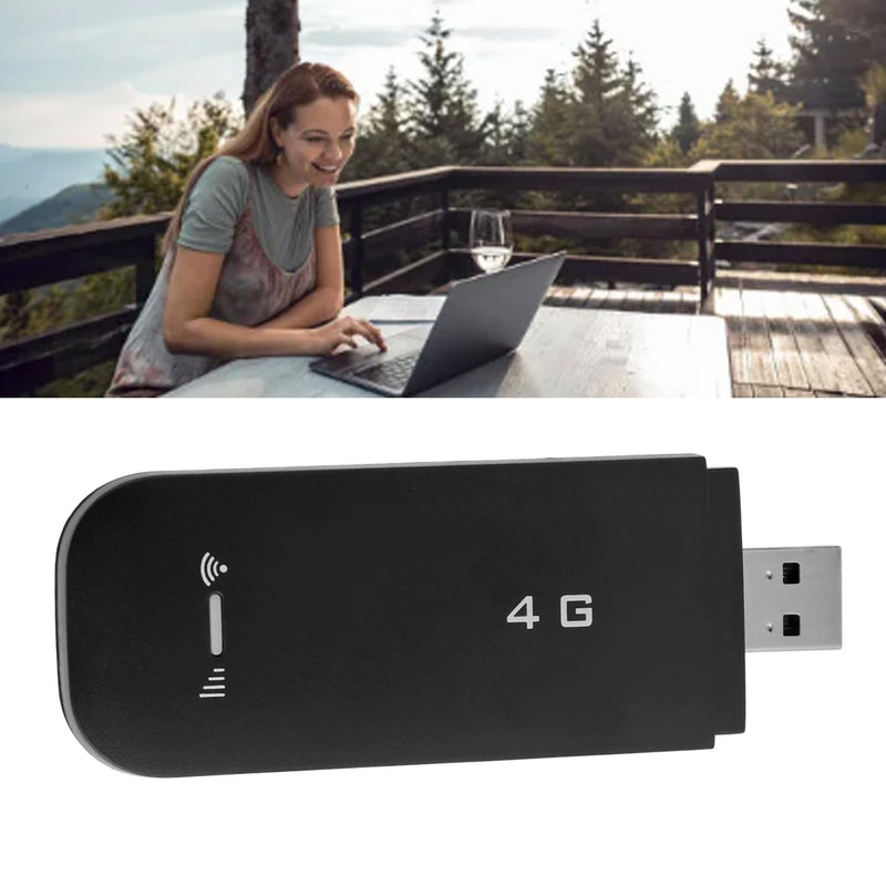 Generic 4G LTE USB Portable WiFi Router, Plug and Play 4G USB Portable WiFi WPA WPA2 WiFi Encryption with SIM Card Slot for Laptops (Black), Generictuobsvfkya-11