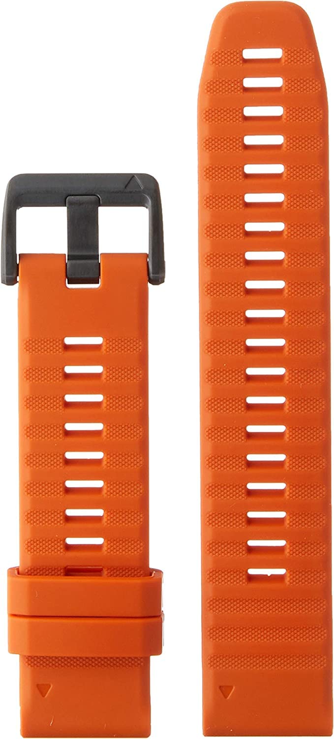 Garmin QuickFit 22 Watch Band - Ember Orange Silicone 22mm