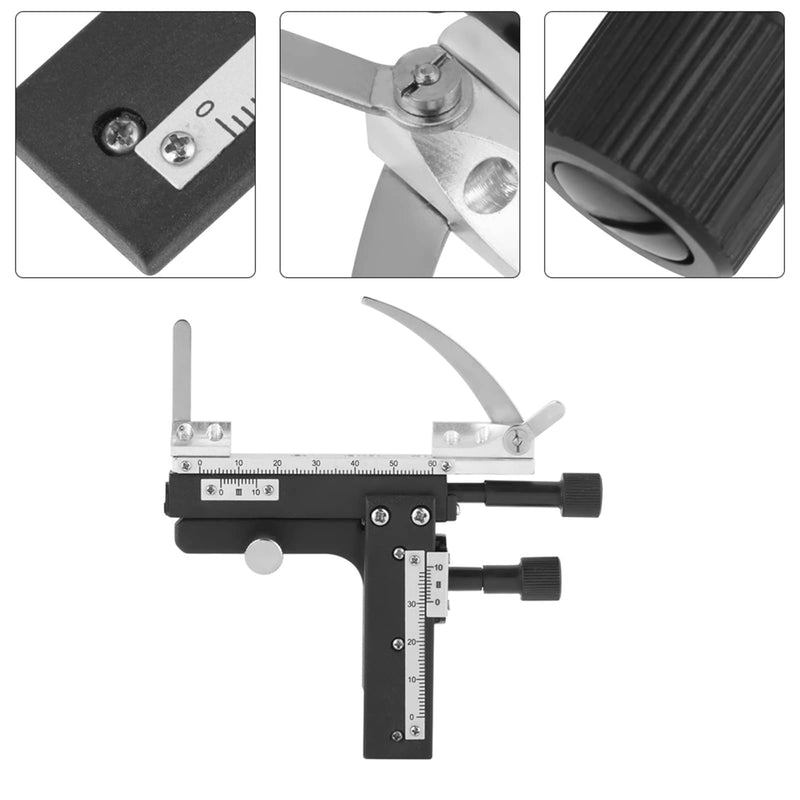 Microscope Table, Mechanical Table, Mechanical Table Microscope, Professional Clip-on Mechanical XY Movable Table Caliper with Scale for Microscope