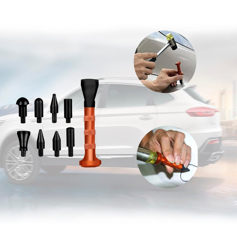 Paintless Dent Removal Tools with 9 Heads Tips Dent Removal Pen Tools - Remove Automotive Damage Effortlessly!
