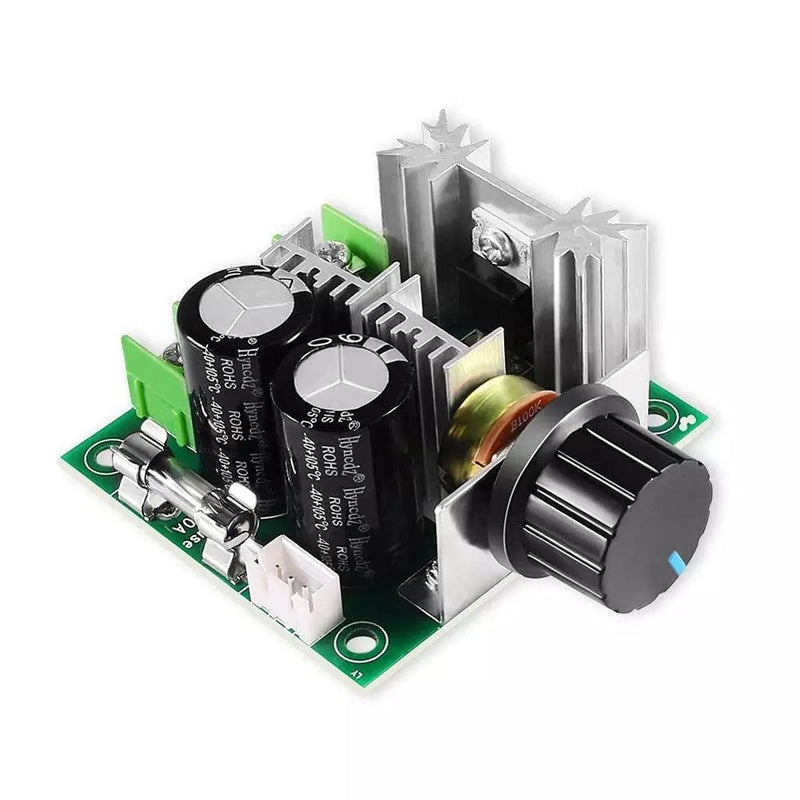 12V-40V 10A PWM DC Speed Controller Motor Speed Controller Module with Reverse Polarity Protection, high Current Protection 12V-40V 10A PWM DC Motor x1
