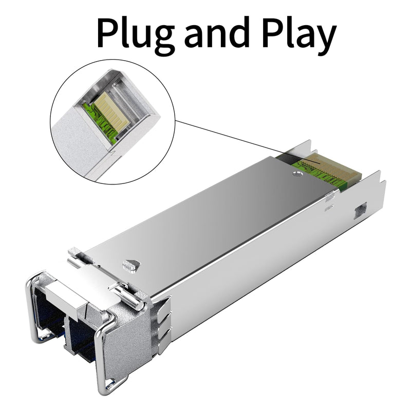 1.25G BiDi SFP Fiber Transceiver Module Pair, 1000BASE-BX-D, Single-Mode Simplex LC, Tx/Rx 1490nm/1310nm, DDM, SMF, Compatible with Cisco, Ubiquiti/Unifi, Mikrotik, TP-Link, HPE and More, up to 20km 2PCS SFP BIDI 1310nm/1490nm Module
