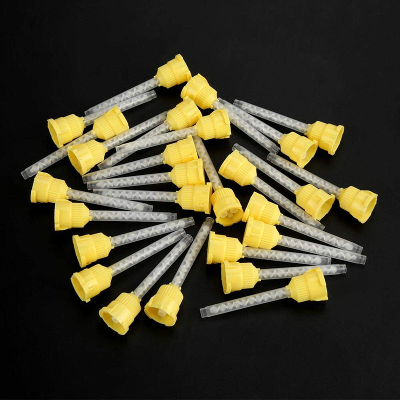 ciciglow Mixing Tip, 50pcs 70mm Disposable Silicone Mixing Tip 4.2mm 1:1