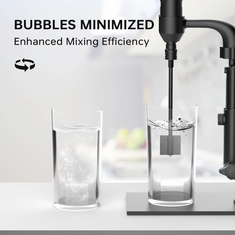 Rechargeable Resin Mixer with Stand | 3 Speeds Control | Timed Stop Function | 4 Electric Stirrer Paddles for Epoxy Resin, Silicone, Paint Mixing, Soap Making, Resin Tools, DIY Crafts (Black) Black