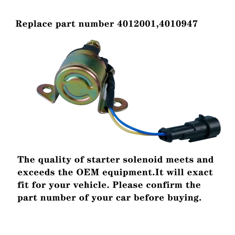 Starter Solenoid Relay Compatible with Polaris Ranger 400 500 570 700 800 Sportsman 500 700 800 RZR 4 S XP 570 800 900 Replace 401200 4010947 Starter Relay 4010947