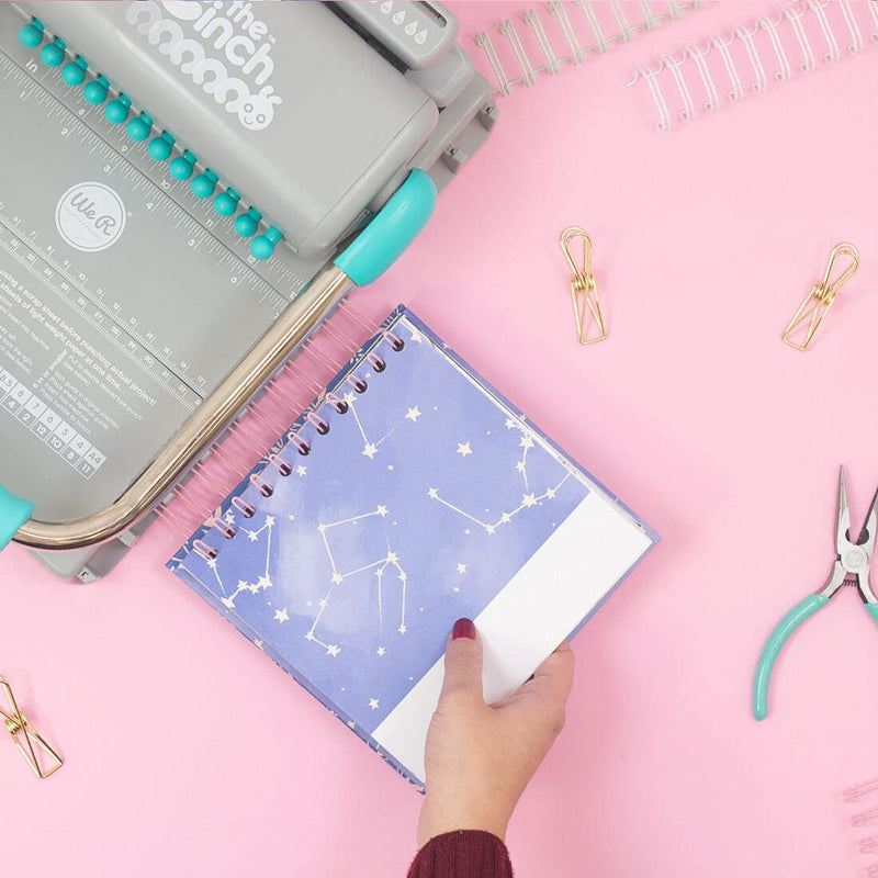 Craftelier - Set of 2 Double Ring Spiral Binders for Albums, Notebooks, Diaries or Calendars | Ideal for Scrapbooking and Other Crafting Projects | Ø 3.81 cm (1.5") - Baby Pink Colour