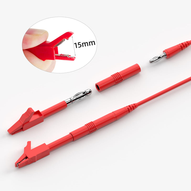 Goupchn Multimeter Test Leads Kit with Replaceable Probes Set, Banana Plug to Test Hook Leads, Alligator Clips and Wire Piercing Probes for Electrical Testing Automotive Diagnostic 57PCS