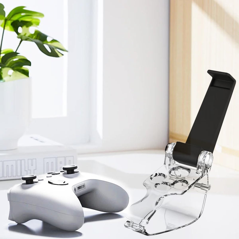 Phone Mount for Xbox Series X Controller, Xbox Series X Controller Mobile Gaming Clip Mobile Phone Holder for Xbox Series X Adjustable Xbox Series S/X Controller Gaming Phone Clamp Black