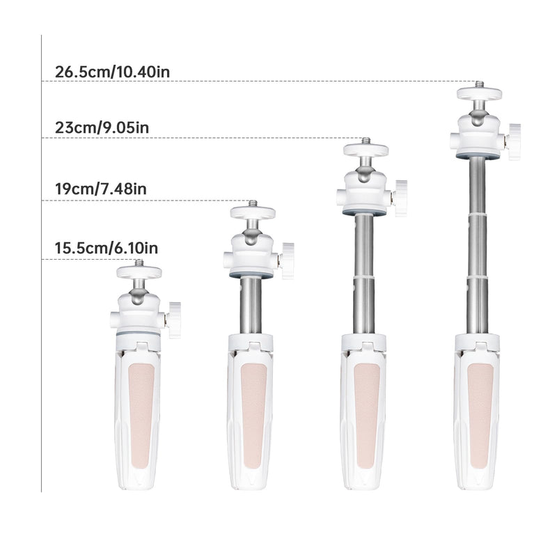 Wurkkos Mini Telescopic Tripod, Handheld Stand with 360° Flexible Ball Head and 1/4" Screw for CL01 Camping Lantern