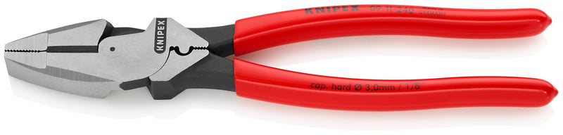 KNIPEX 09 11 240 High Leverage Lineman New England with Tape Puller and Crimper