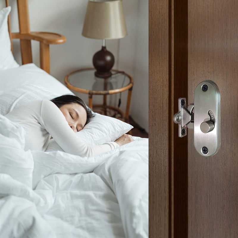 KAFENDA 90 Degree Door Lock, Bifold Door Lock Bolt Latch for Sliding Barn Door Security (2 Locks) 2 locks
