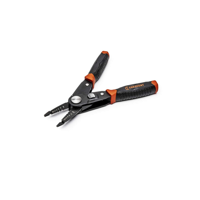 Crescent 2 in 1 Combo Dual Material Linesman's Pliers and Wire Stripper - CCP8V , Black