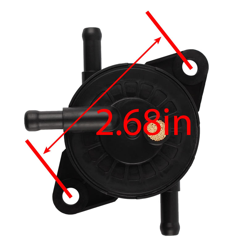 Fuel Pump Fits for Kawasaki 49040-0770 49040-7008 Fits for Kawasaki FR, FS, FX Series FR541V FR600V FR651V FR691V FR730V FS481V FS541V FS600V FS651V FS691V FS730V with Fuel Filter Clamps