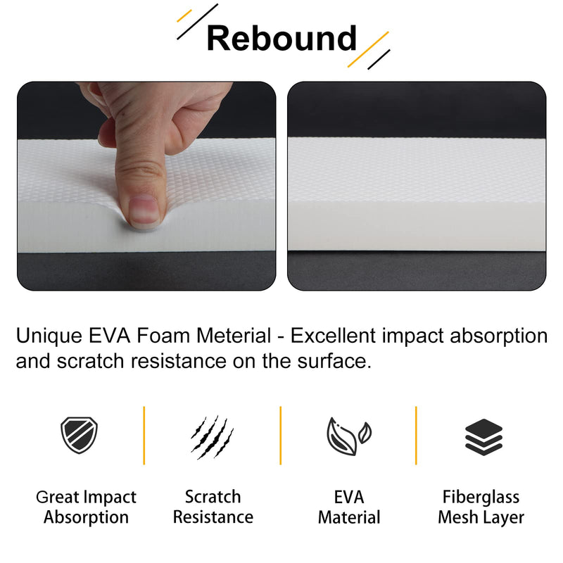 Garage Wall Protector 4 Pack Car Door Corner Edge Waterproof Bumper Guard Protector High Density Self Adhesive EVA Foam Pad for Parking Vehicle 11.8" x 3.9" x 0.8" 4 Pack - 11.8" x 3.9" x 0.8"