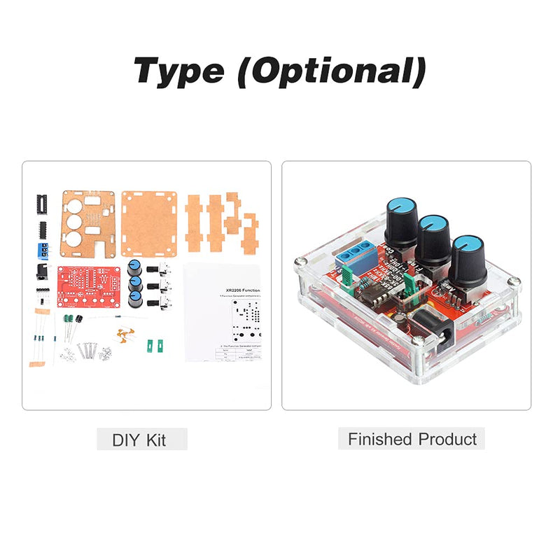Weytoll XR2206 Signal Generator Function Generator Kit Sine/Triangle/Square Output 1 Hz-1 MHz Adjustable Frequency Amplitude (DIY Kit Finished Product) Finished product
