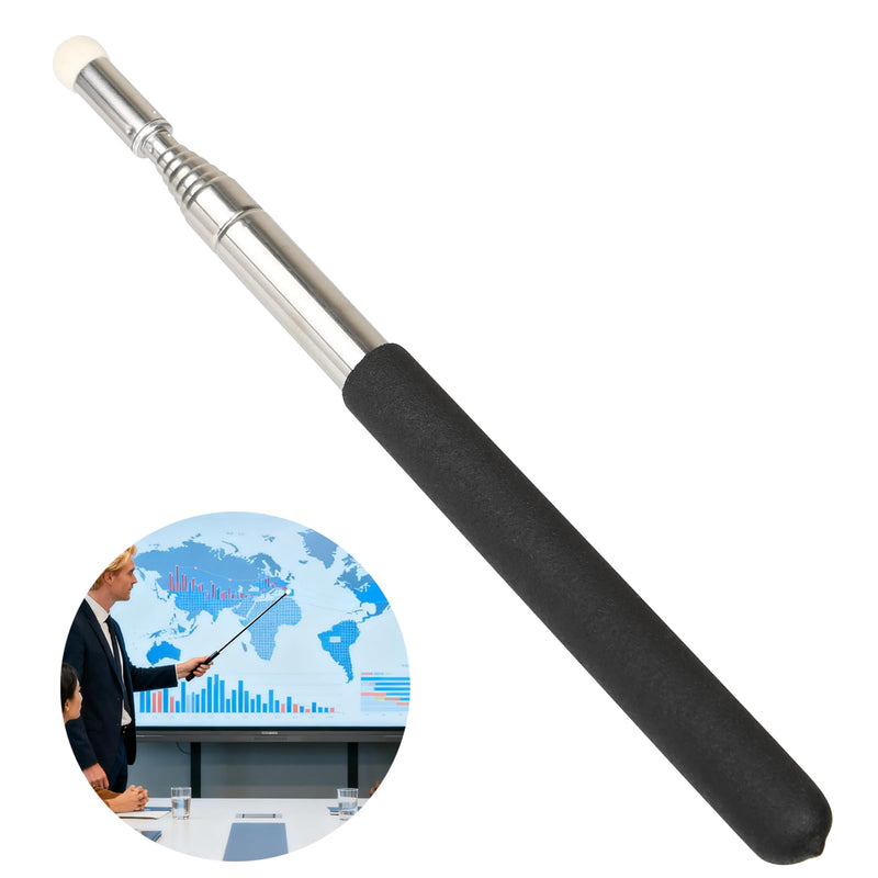 Pointers for Classroom, Stainless Steel Teacher Pointer Stick, 39.4 Inch Extendable Pointer for Teachers, Guides, Couch, Conference Training, Speech, Conference Sand Table, Sales Staff, Commander
