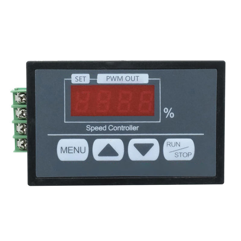 Aideepen PWM DC Motor Speed Controller DC 6-60V 12V 24V 36V 48V 30A Speed Adjustable Stepless Controller with Slow Start/Stop Setting PWM Motor Speed Controller (Button)