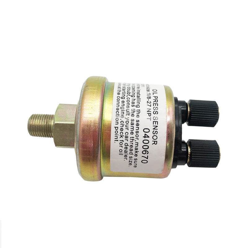 0-150 Psi Oil Pressure Sensor Replacement for Oil Press Gauge 1/8-27NPT 0-10 bar Gauge Sender 2 Pins