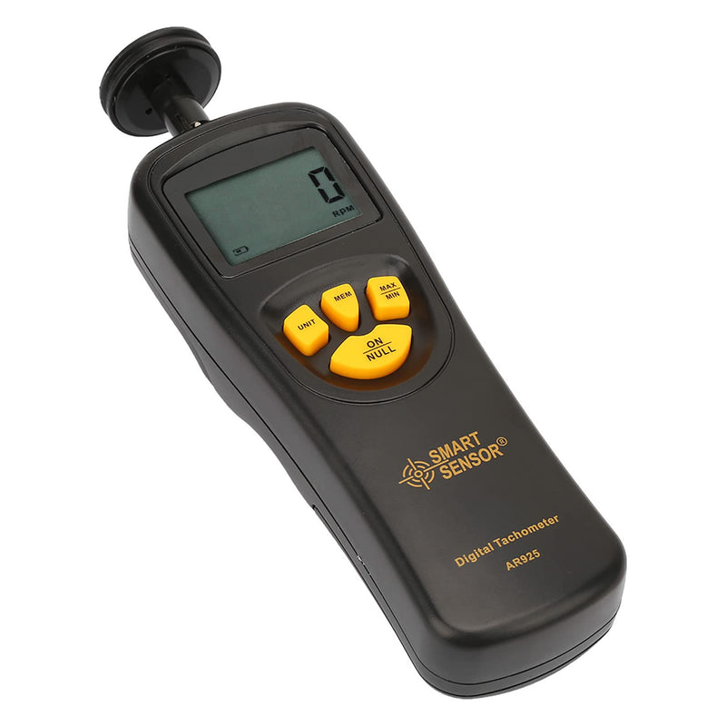 Smart Sensor Digital Tachometer, 0.5~19999 Digital Tachometer Contact Speed Digital Photo Tachometer with LCD Backlight, Digital Hand Tachometer
