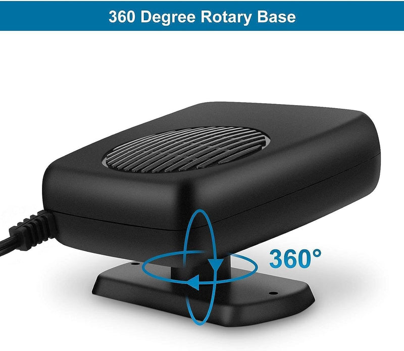 Car Heater, Portable Car Heater 12V 150W Car Windshield Defogger Fast Heating & Cooling Fan 2 in 1 Modes Car Heaters for Vehicle