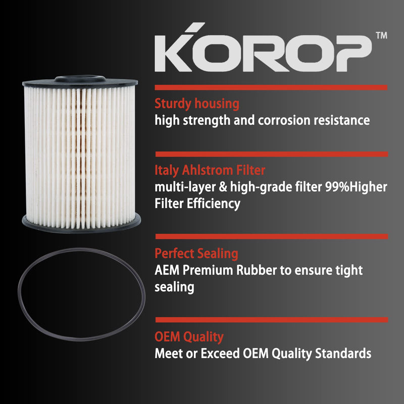 5.9 Cummins Fuel Filter Fits for Dodge Ram 2500 3500 5.9L Cummins Turbo Diesel 2000-2009 Replaces# 68001914AA, 68001914AB, 5015581AA, 5015581AB, 33585XE