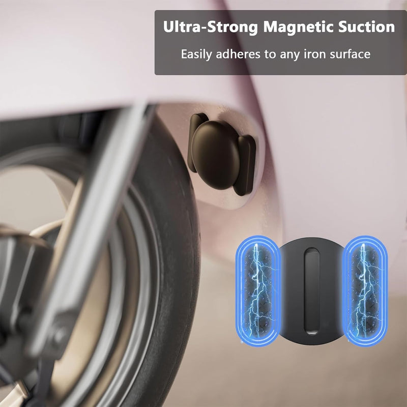 Car GPS Tracking Device for Vehicles,Cars etc,1PCS Real Time GPS Tracker for Vehicles Work with Find My (iOS Only),Mini Hidden Car Tracker with Magnetic Waterproof Case,No Monthly Fee(Black) Magnetic Car Tracker (Black, 1PCS)