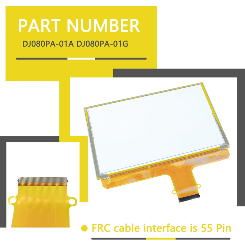 8" 55 Pin Touch Screen Glass Digitizer Compatible with 2015-2018 Suburban Tahoe Colorado Silverado Canyon Sierra MYLINK Navigation Raido DJ080PA-01A DJ080PA-01G
