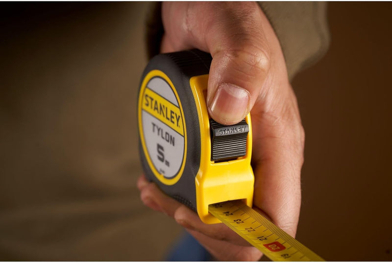 Stanley 0-30-697"Tylon" Tape Measure, Black/Yellow, 5 m/19 mm