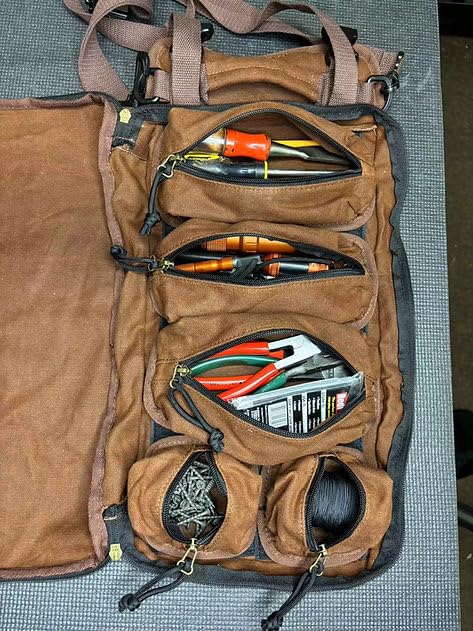 Roaring Fire The Pack Mule Mini 2-in-1 Tool Roll Bag, Double-Sided Roll