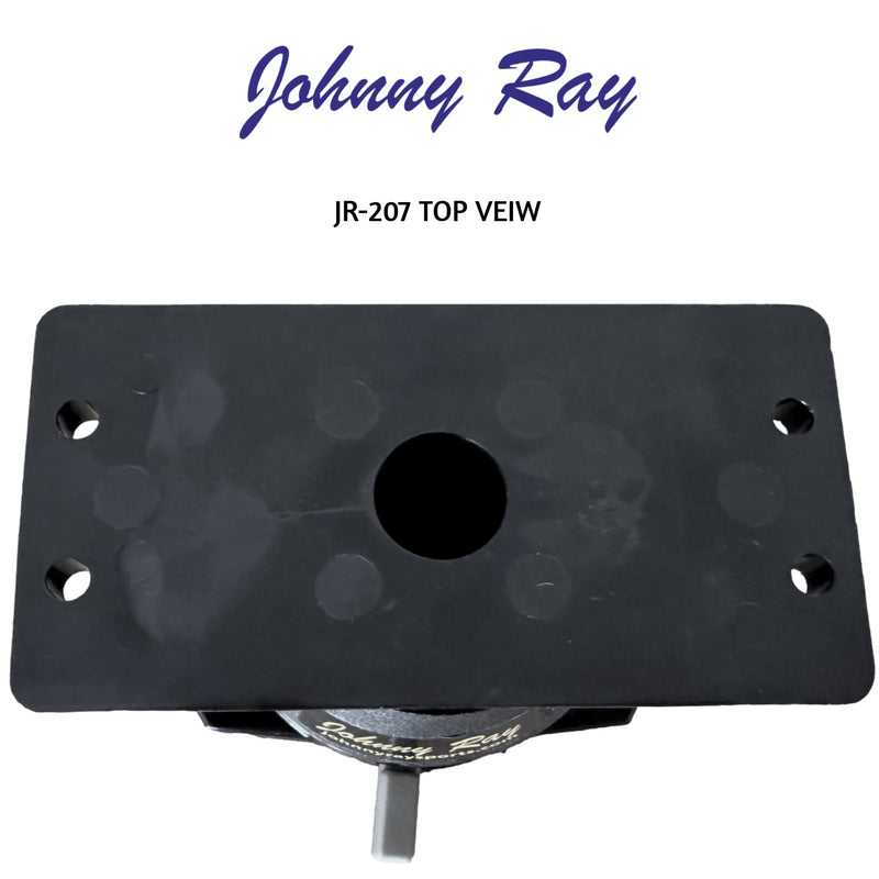 Johnny Ray JR-207 Fish Finder Mount and Depth Finder Mount - Heavy Duty Marine Electronics & Sonar Bracket for Boats, 360° Rotating Quick Release Swivel Base