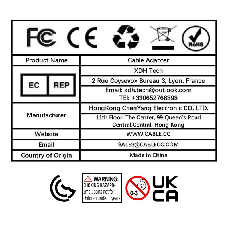 chenyang Firewire 400 IEEE 1394 6Pin to 4 Pin iLink Cable for Camera Camcorder Transparent 6M-4M 1.2M