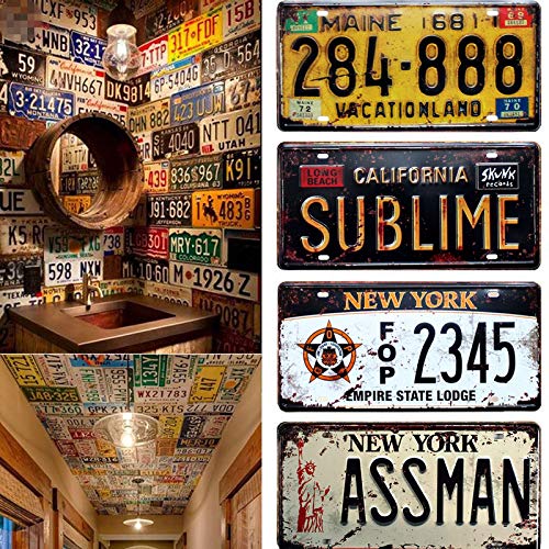 Assman Embossed Tin Signs, Funny Metal Stamped License Plates for Car Motorcycle Wall Decor Seinfeld,Gift Home Decor 12 x 6 inches