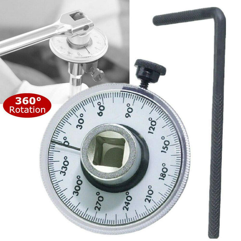 1/2 Inch Torque Wrench Angle Gauge Tool,360° Adjustable 1/2" Drive Torque meter Wrench Set,Professional Measure Tool,Father's Day Gift