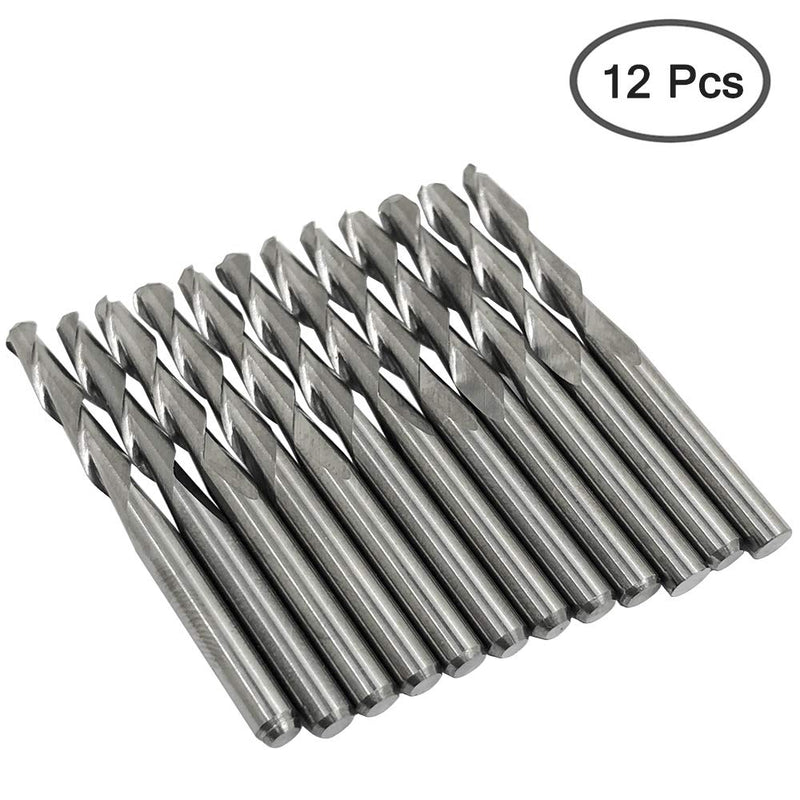 Afunta Ball End Mill 3.175mm 2mm Cutting Diameter Tungsten Steel 17mm Groove Length Pack of 12