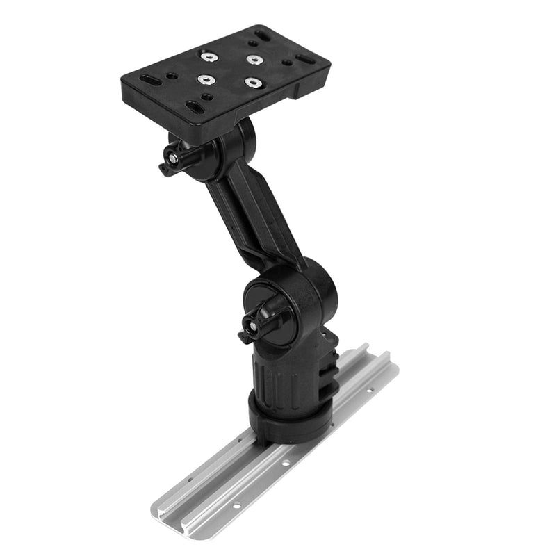 YakAttack Fish Finder Mount for Humminbird Helix 5, 7 and 9 | LockNLoad Kayak Track System | Compatible with GearTrac, MightyMount, and Most Kayak Tracks | Marine Electronics Kayak Accessory