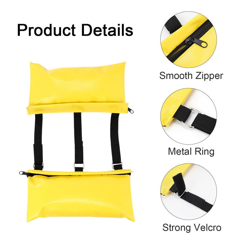 Camper/RV/Trailers Sewer Weight Bag for RV Camping, RV Sewer Hose Fastening Device, Reduces Accidental Spillage, Prevents Waste Lines from Dislodging While Dumping, Yellow-1Pack