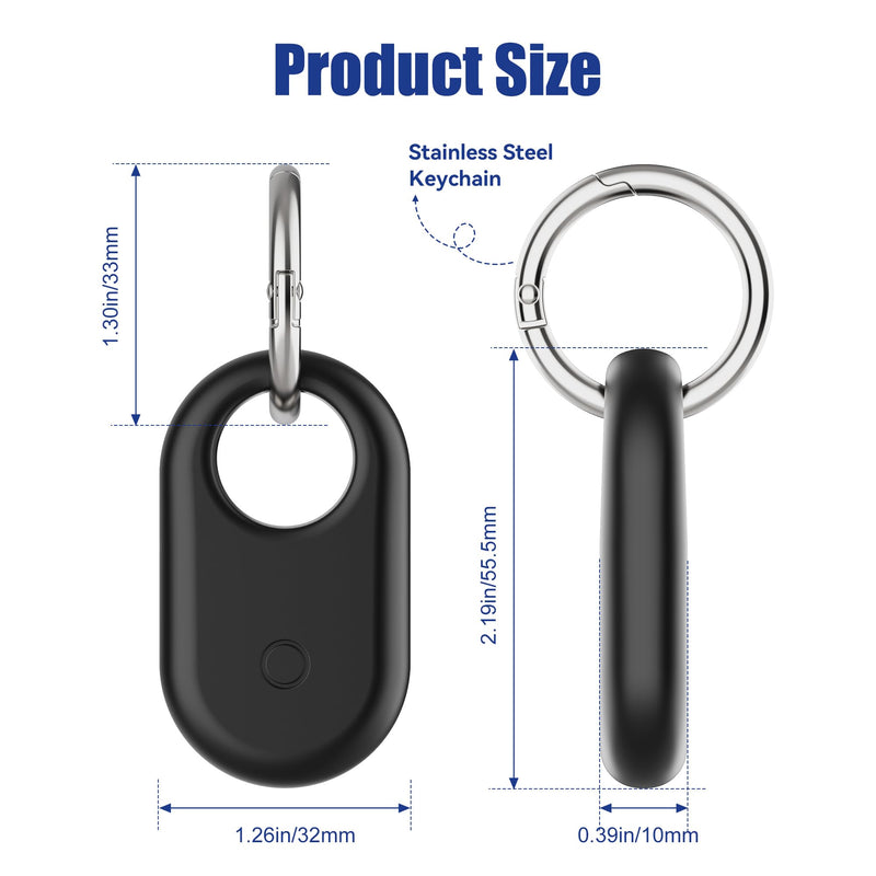 [4 Pack] Silicone Case for Samsung SmartTag2 with Galaxy Smart Tag 2 Keychain - Full Body Shockproof, Anti-Scratch Cover for Backpacks, Car Keys, Luggage, Dog Collars