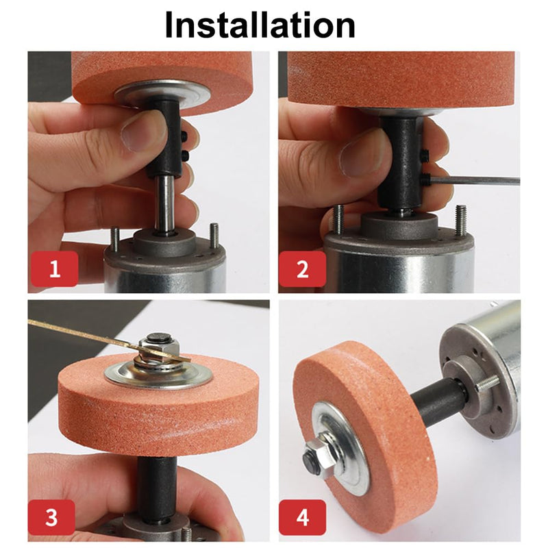 12mm Motor Mandrel Adapter Sander Extension Shaft Mandrel for Polisher Grinder Polishing Grinding Polishing Polishing Wheel Rotary Disc 12 mm