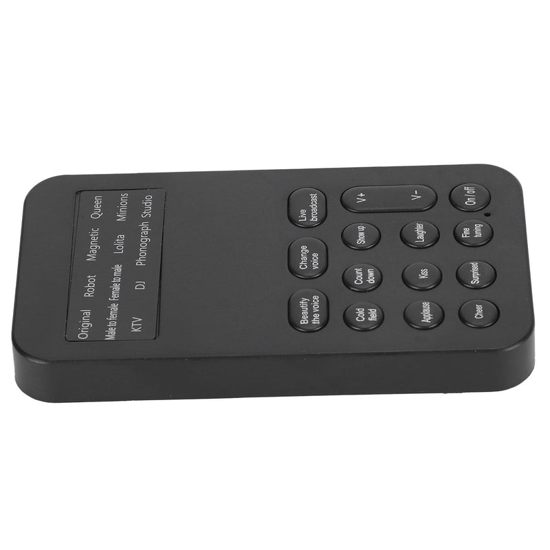 Handheld Voice Changer Device with 8 Sound Effects Real Time Voice Modulation for Mobile Phone Gaming Streaming Podcasts Plug Play Design Portable Sound Card