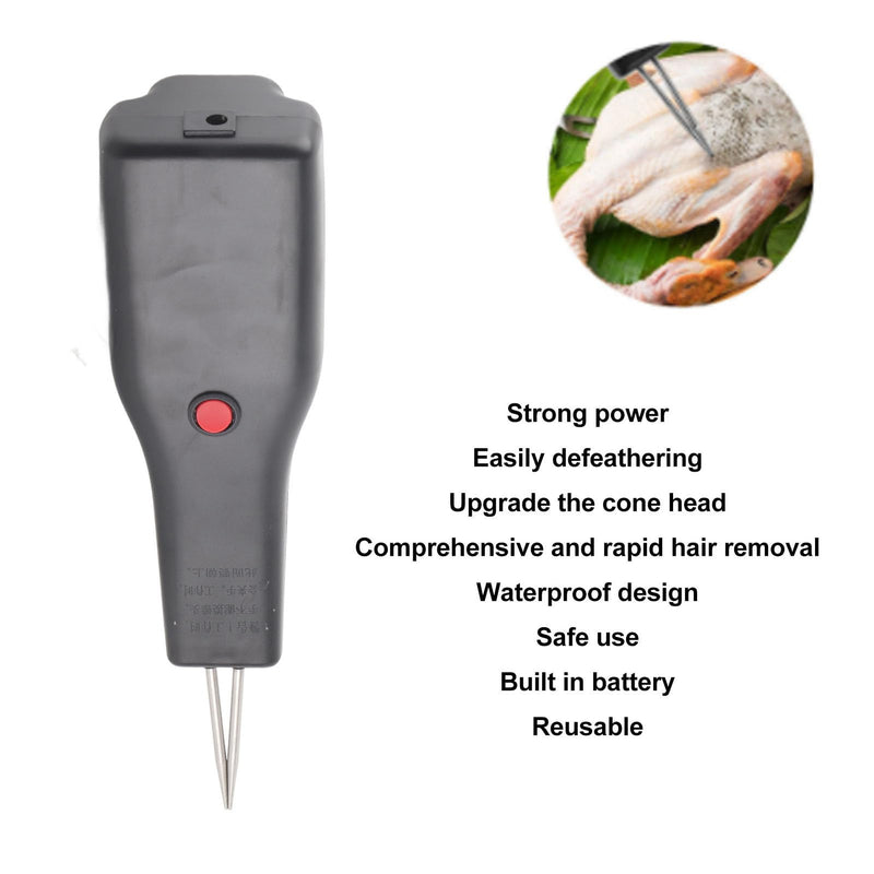 Focket Handheld Chicken Caulter, Electric Spring Removal for Poultry, Duck, Goose, Feather Plucking, Handheld Electric Chicken Defeathering Machine, Poultry Pulling Machine for Birds
