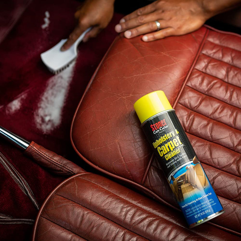Stoner Car Care 91144 Upholstery and Carpet Cleaner Lifts Tough Stains with Powerful Foaming Action from Seats, Mats, Headliners, Door Panels, and More to Restore Automotive Interior, 18 Oz, Pack of 1 Unscented 18 Ounce (Pack of 1)