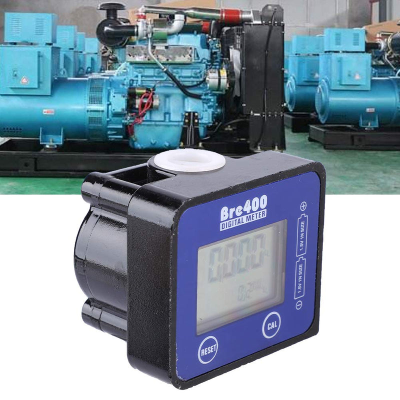 Fuel Oil Flowmeter, High Precision Digital Flow Meter, Diesel, Aluminum Alloy Pipeline Flow Gauge, 1/2 Inch LCD Display, Flow Meter, High Precision