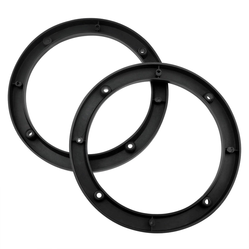 6.5-inch ABS speaker gasket speaker spacer car speaker adaptor kit Speaker mounting bracket ring (black)-2pcs