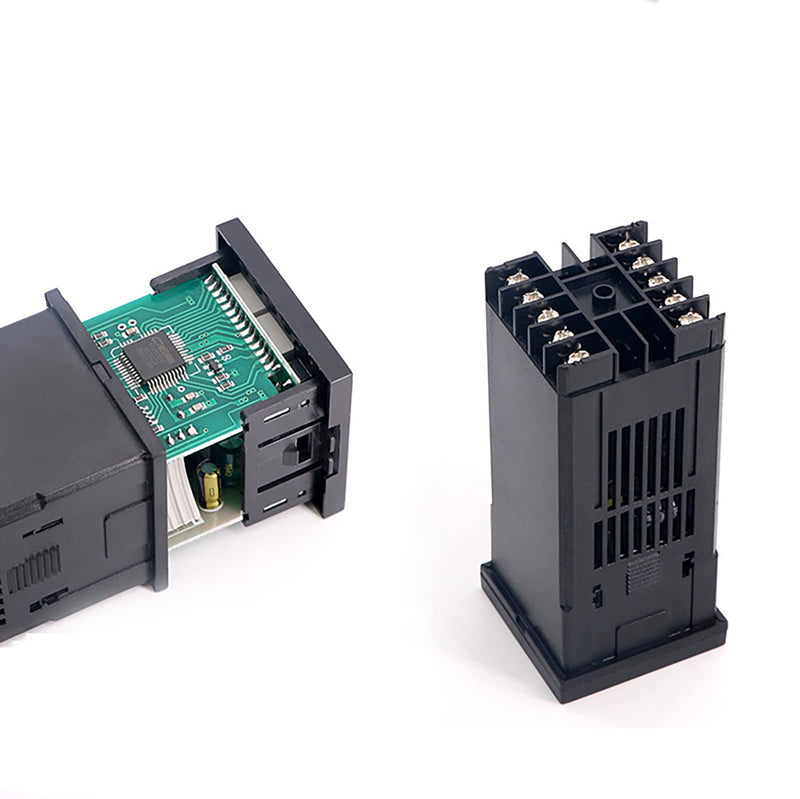 WANGCL Digital PID Controller Intelligent Thermostat with 40A SSR Relay Type K Thermocouple for Electrical Energy Chemical Industry Faeces Tanks Ovens - 0-1300℃