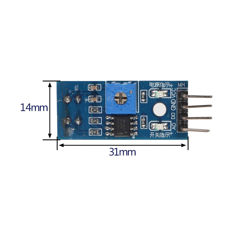 5pcs TCRT5000 Infrared Reflector Sensor Modules, TCRT5000 Infrared Reflective Photoelectric Switch IR Tracking Sensor Module Obstacle Avoidance Barrier Line Track