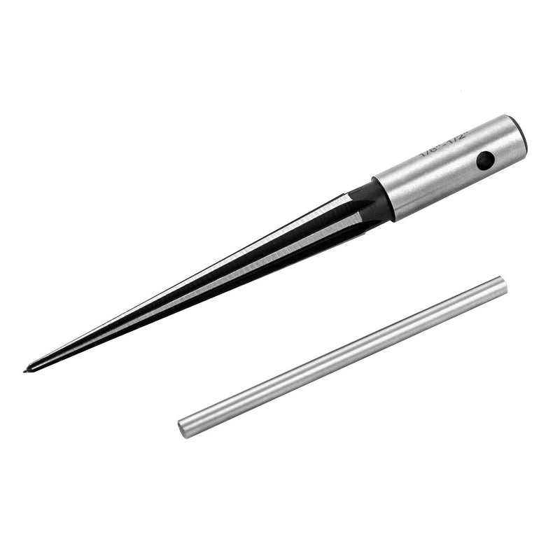 QWORK® Conical reamer, cone hand reamer for reaming with a diameter of 3 mm - 13 mm.